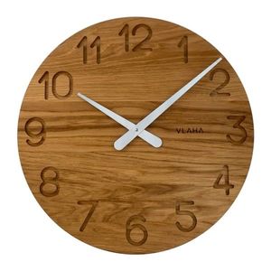 Vlaha VCT1131 dubové hodiny pr. 45 cm, stříbrná vyobraziť