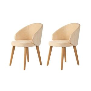 Súprava jedálenských stoličiek Bentley Beige and Dark Oak, 2 ks vyobraziť
