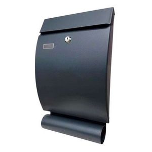 Poštová oceľová schránka Robin, antracitová​ vyobraziť