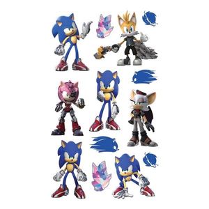 3D Samolepky Sonic, 8 x 14 cm vyobraziť