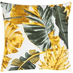 Bellatex Obliečka na vankúšik List palmy zlatá, 40 x 40 cm vyobraziť