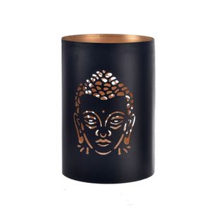 InDecor Kovový svietnik Budha čierna, 13 x 22 cm vyobraziť