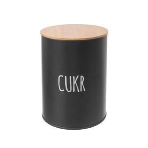 Orion Plechová dóza na cukor BLACK vyobraziť