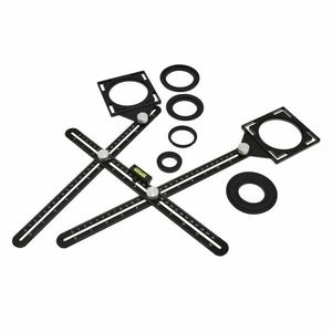 Viacúčelové dvoj-dielne skladacie pravítko vyobraziť