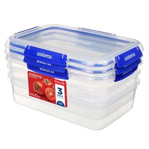 Sistema Set 3 ks vodotesných krabičiek na potraviny KLIP IT PLUS 4 klipy 2, 2 l vyobraziť