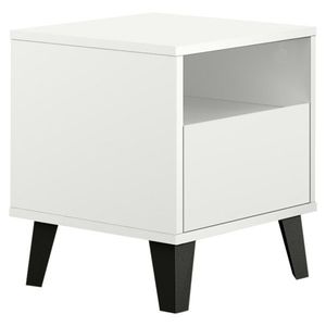 Nočný stolík BOGAN 1S, biela vyobraziť