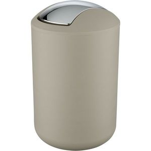 Wenko Odpadkový kôš s výkyvným vekom Brasil 6, 5 l, taupe vyobraziť