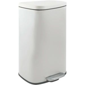 Spirella Pedálový odpadkový kôš soft-close Akira 30 l, matná biela, 30 l vyobraziť