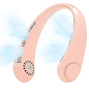 Prenosný ventilátor na krk, ružová vyobraziť