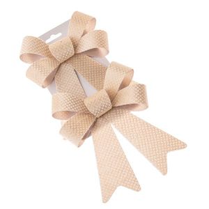 Set vianočných mašlí 14 x 20 cm, krémová, 2 ks vyobraziť