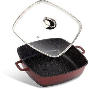 Lamart LT1286 pekáč Cast, 28 x 28 cm, červená vyobraziť