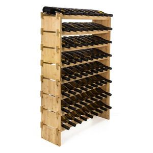 G21 Bambusový stojan na víno, 72 fliaš, L vyobraziť