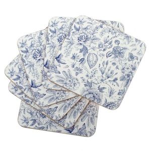 Korková podložka Kvety, modrá, súprava 6 ks vyobraziť