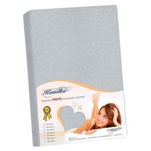 Bellatex Froté prestieradlo Kamilka stredne sivá, 140 x 200 cm vyobraziť