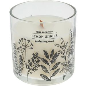 Vonná sviečka Flora Collection, Lemon Ginger, 10 x 10 cm vyobraziť