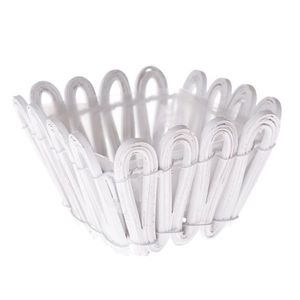 Drevený obal na kvetináč Fence, biela, 15 x 10 x 15 cm vyobraziť