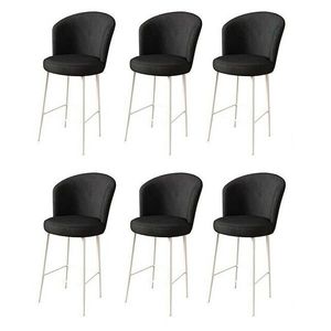 Súprava barových stoličiek Alte Black and White, 6 ks, 6 ks vyobraziť