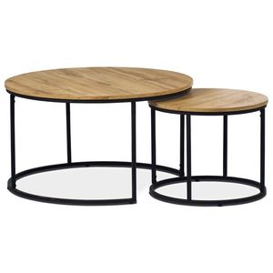 Súprava konferenčných stolíkov, divoký dub, 2 ks vyobraziť