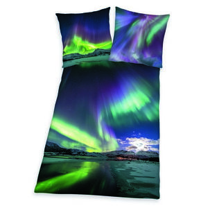 Herding Bavlnené obliečky Polárna žiara, 135 x 200 cm, 80 x 80 cm vyobraziť