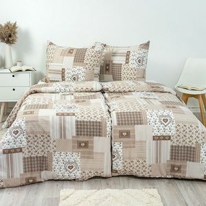 Stanex Bavlnené obliečky Pečvork béžová, 140 x 220 cm, 70 x 90 cm vyobraziť