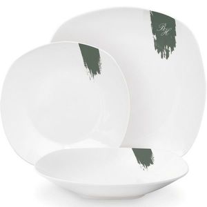 BerlingerHaus 18-dielna súprava tanierov Matte Green, biela-zelená vyobraziť