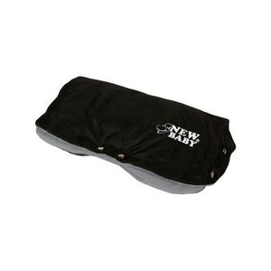 New Baby Fleecový rukávnik na kočík, čierna - sivá vyobraziť