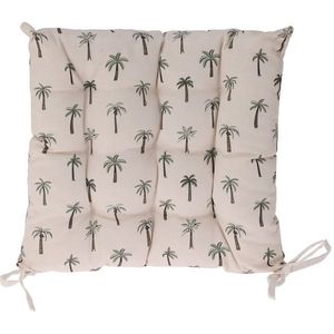Sedák prešívaný Palmy béžová, 40 x 40 cm vyobraziť