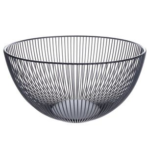 Kovová misa na ovocie čierna% vyobraziť