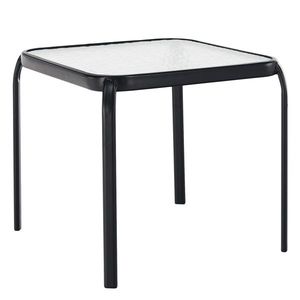 Záhradný stolík, oceľ/tvrdé sklo, RAMOL vyobraziť