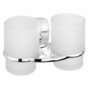 AQUALINE RB105 Rumba dvojitý držiak pohárov, mliečne sklo vyobraziť