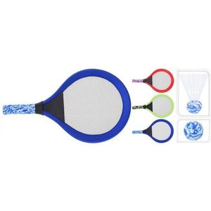 Tenisový letní set, 2 rakety, penová loptička a shuttle, mix farieb vyobraziť