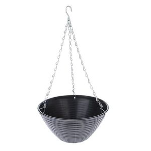 Závesný obal na kvetináč Mimbre sivá, 30 x 15 cm vyobraziť