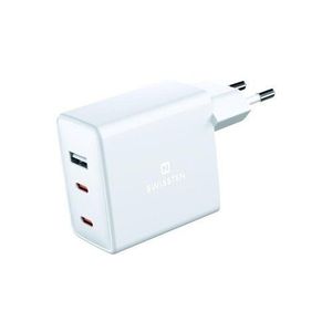 SWISSTEN Adaptér GaN 70W pro iPhone 2xUSB-C+ 1xUSB vyobraziť
