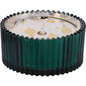 Vianočná sviečka v skle zelená, 150 g, 10 x 5 cm vyobraziť