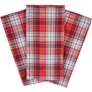 Home Elements Kuchynská utierka Káro červenosivá, 50 x 70 cm, sada 3 ks vyobraziť