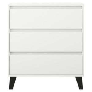 Komoda BOGAN 3S70, biela vyobraziť