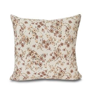 Kvalitex Obliečka na vankúš Kvietky béžová, 70 x 90 cm vyobraziť