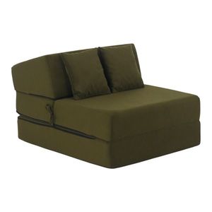 Skladacie kreslo/matrac PELOS, zelená vyobraziť