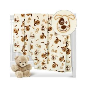 Bellatex Detská prikrývka Ella Psík hnedá, 100 x 150 cm vyobraziť