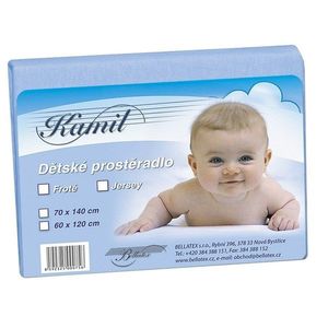 Bellatex Detské jersey prestieradlo, svetlomodrá, 60 x 120 cm vyobraziť