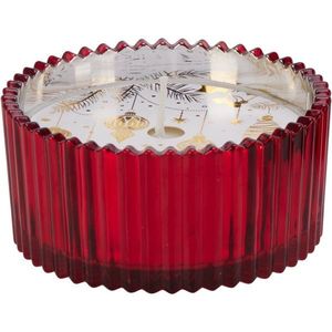 Vianočná sviečka v skle červená, 150 g, 10 x 5 cm vyobraziť