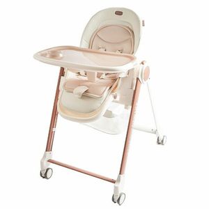 2Kids Toys Jedálenská stolička s kolieskami, hnedá vyobraziť