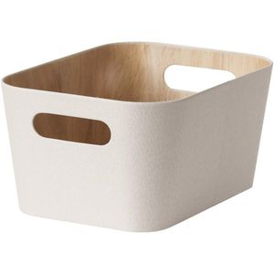 Kitchisimo Set 2 úložných košíkov 31 × 23 × 16 cm, krémová, L vyobraziť