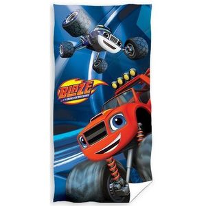 Carbotex Detská osuška Plamienok a Štvorkoláci Blaze a Darington, 70 x 140 cm vyobraziť
