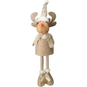 Vianočný stojaci sobík Freda, teleskopické nohy, 14x12x49cm vyobraziť