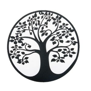 Kovová nástěnná dekorace Strom života černá, 59 cm vyobraziť