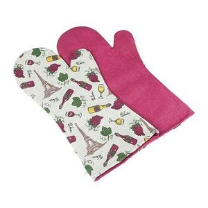 Bellatex Grilovacia rukavica Víno bordó, 22 x 46 cm, 2 ks vyobraziť