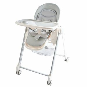 2Kids Toys Jedálenská stolička s kolieskami, sivá vyobraziť