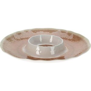 Servírovacia misa z melamínu 35 cm, ružová vyobraziť