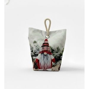 Forbyt Vianočná dverná zarážka Škriatok červená, 22 x 23 vyobraziť